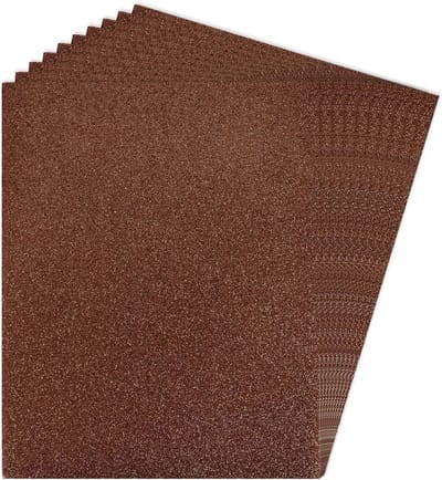 Schuimplaten - Knutselmateriaal - Creatieve projecten - Flexibel en snijdbaar - 12 stuks - Bruin