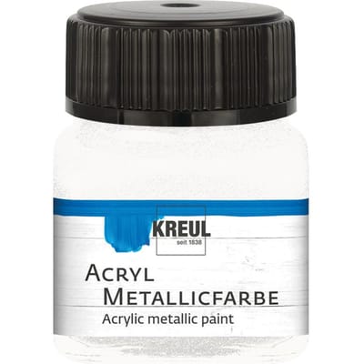 KREUL Acryl Metallic Verf, 20 ml - Parelmoer-Wit