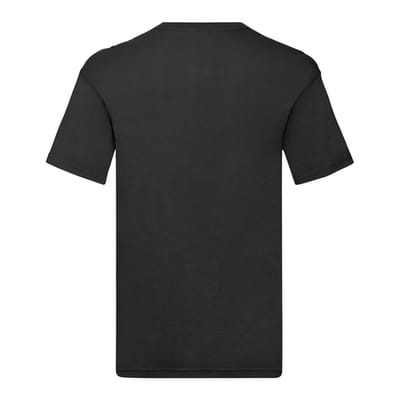 Fruit of the Loom Unisex Origineel V Hals T-shirt voor volwassenen (Zwart)