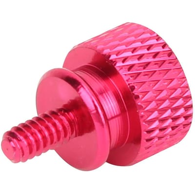 Lot de 20 pièces Vis à serrage manuel Vis moletées en alliage d'aluminium Fixations à oxydation anodique 6#32