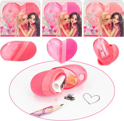 Top Model TOPModel 2in1 hart gum & puntenslijper BEST FRIENDS Schrijfgerief