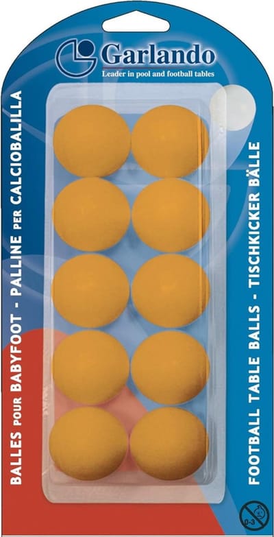 Garlando Tafelvoetbal Balletjes - Oranje - 10 Stuks