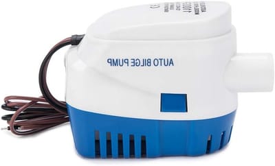 Automatische Lenspomp - Bilge pomp boot - Waterafvoer boot - Ingebouwde vlotterschakelaar - 1100 GPH 12V - Wit