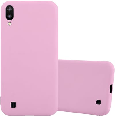 Cadorabo Hoesje geschikt voor Samsung Galaxy A10 / M10 in CANDY ROZE - Beschermhoes gemaakt van flexibel TPU silicone Case Cover