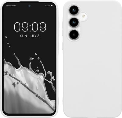 kwmobile telefoonhoesje geschikt voor Samsung Galaxy A35 - Hoesje voor smartphone - Back cover in mat wit