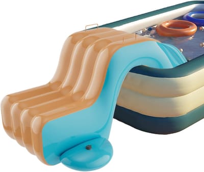 Opblaasbare Waterglijbaan - Tuin Speelgoed - Zomer Plezier - Stevig PVC Materiaal - 175x105x75cm - Oranje