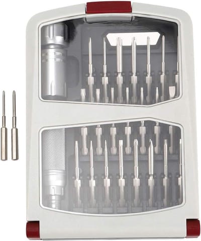 Elektronica Schroevendraaier - Precisie Set - Kleine Reparatie - Magnetische Bits - 22 Delig - Aluminium