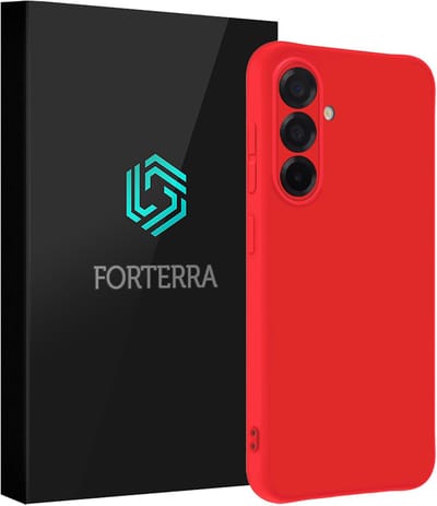 Hoesje Geschikt voor Samsung Galaxy A36 - Sterk & Shockproof - Siliconen Case - Hoes Cover - Rood