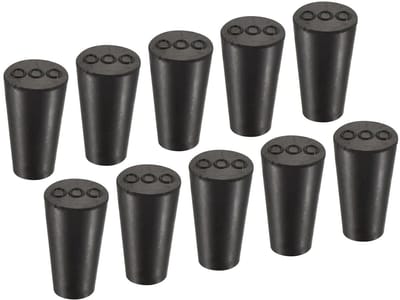 Rubberen Stop - Conische Stopper - Laboratorium Afsluiten - Hoge Temperatuurbestendig - 82 mm tot 127 mm - Zwart
