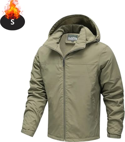 Livano Winterjas - Parka - Heren - Winter - Jas - Volwassen - Stijlvol - Khaki - S