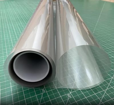 Projectiescherm Folie - Holografische Beeldscherm - Winkelpresentatie Thuisbioscoop - Zelfklevend Transparant - 1108 x 623 mm - Transparant