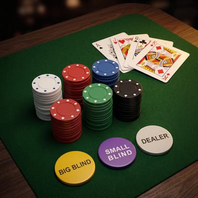 Cheqo® Pokerset - Texas Hold'em - Poker Chips en Poker Fiches - Speelkaarten - Dealer Button - Big Blind - Small Blind - Poker Spel in Blik - Blackjack - Casino Stijl - Cadeau Idee - Pokerspellen voor Volwassenen en Kinderen
