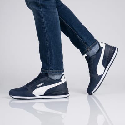 PUMA ST Runner v4 NL Unisex Sneakers - Club Navy-PUMA White