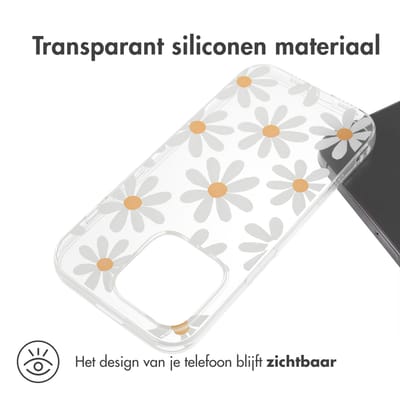 imoshion Hoesje - Geschikt voor Apple iPhone 14 Pro - Design hoesje verpakking - Daisy Flower