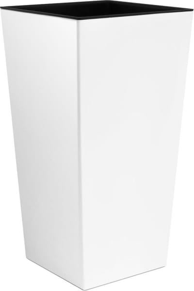 Prosperplast Bloempot met een inzet Urbi Square DURS225-S449 - Wit