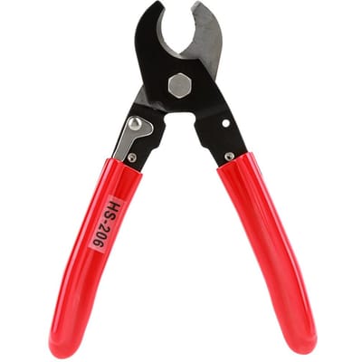 HS206 Aluminium Koper Kabel Draadknipper Draadsnijgereedschap Knip Tot 35mm2 black