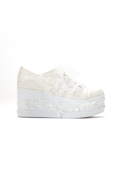 Valencia Veter Platform Bruidsneaker