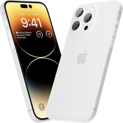 Ultra dun hoesje geschikt voor iPhone 16 Pro Max - frosted clear- Duurzaam - Flexibel - Licht - Slank design - Stijlvol