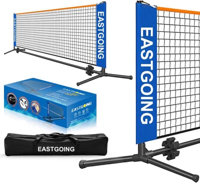 Draagbaar Mini Voetbal en Tennis Net voor Binnen en Buiten - Inclusief Draagtas