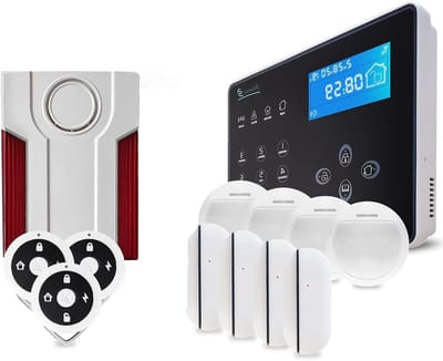 Draadloos alarmsysteem - Beveiligingskit - Huis beveiligen - 105dB sirene - 32 melders - Zwart