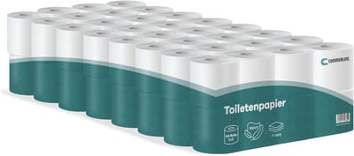 Toiletpapier 3-laags - Zacht papier - Dagelijks gebruik - Hoge kwaliteit cellulose - 64 rollen - Wit