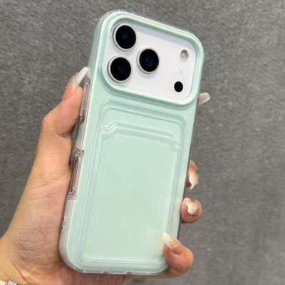 Luxe Snoep Kaartsleuf Tas Houder Mat Telefoonhoesje Voor iPhone 17 Pro Max Air 16 15 14 13 12 11 Portemonnee Schokbestendig Zacht TPU Hoesje iPhone17 Pro