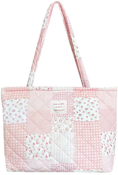 Dailygoods - Geborduurde Bloemen Shopper Tas met Ritssluiting - Voor Vrouwen en Meisjes