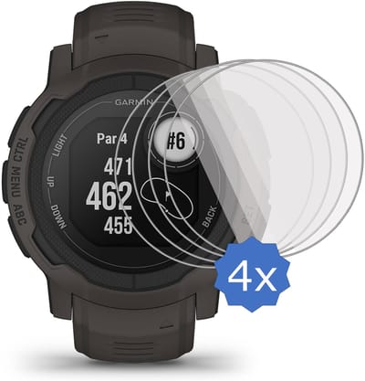4x Screenprotector geschikt voor GARMIN Instinct 2 Folie - Screen Protector