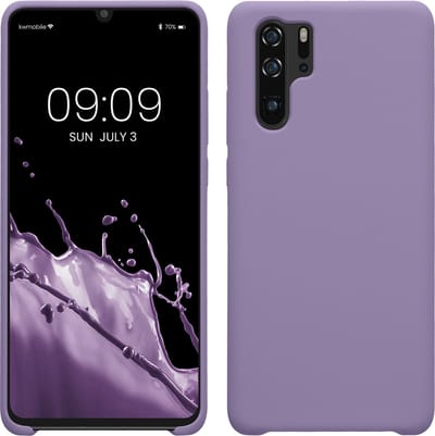 kwmobile telefoonhoesje geschikt voor Huawei P30 Pro - Hoesje met siliconen coating - Smartphone case in violet lila