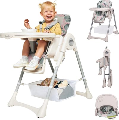Opvouwbare Kinderstoel met Wielen - Ergonomisch Ontwerp voor Kinderen van 6 tot 36 Maanden