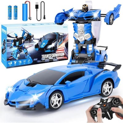 Voiture Télécommandée,Robot Transformable,Pour Enfants,Échelle 1:18,Jouet D'Anniversaire,Pour Garçons De 3,4,5,6,7,8,9,10 Ans,Garç