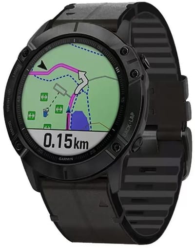 Stravo QuickFit 22mm Sport leren bandje voor Garmin Smartwatches - Leather Horlogebandje Geschikt voor Garmin Fenix 5 (Plus), Fenix 6 (Pro), Fenix 7 (Pro/Sapphire/Solar), Fenix 8 (47mm), Fenix E - Garmin Epix (Pro) Gen 2 (47mm) - Leer - Zwart