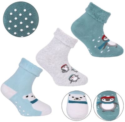 Set van 3 paar anti-slip sokken van Baby-Slofje maat 21/22