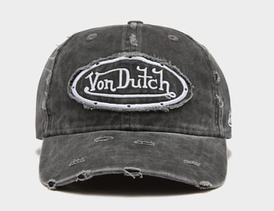 Von Dutch Distressed Dad Cap - Grijs- Dames, Grijs One Size