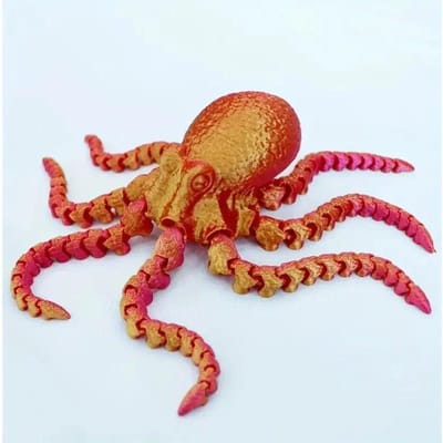 3D Geprint Octopus Beweegbare Flexibele Gewrichten Fidget Speeltjes Huis Kantoor Bureau Ornament Oceaan Dier Decoratie Cadeaus Kinder Speelgoed ornamenten
