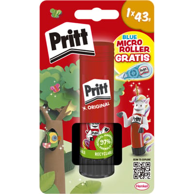 Lijmstift Pritt Stick 43 gram plus gratis correctieroller