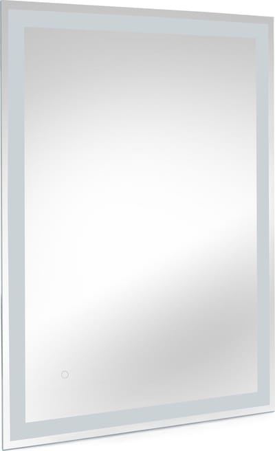 Badkamerspiegel Hercule met Frontale en Decoratieve LED Verlichting 60x80cm - Aluminium|Verre - SILUMEN