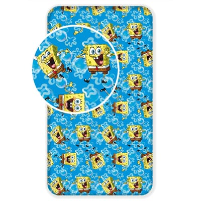 SpongeBob Hoeslaken Dance - Eenpersoons - 90 x 200 cm - Katoen