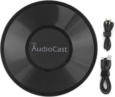 Draadloze Muziekstreamer - Wifi Audio Speler - Muziek Streamen Thuis - Multiroom Audio - Compact Design - Zwart