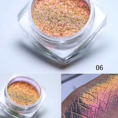 1 st Y2K Iridescent Nagellak Poeder, Kameleon Glitter, Aurora Holografische Neon Pailletten, Multifunctioneel Decoratief Glitter Nagels Poeder