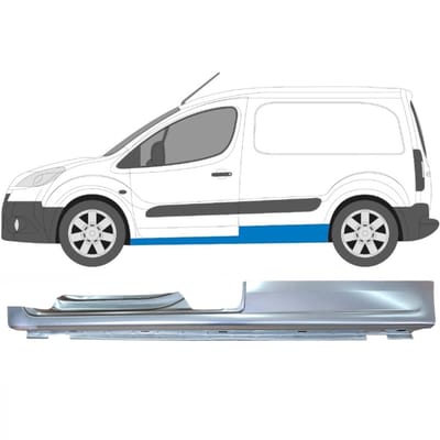 Volledige dorpel voor Peugeot Partner 2008-2018 / Links