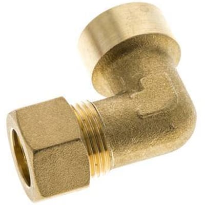 G 1/2'' x 15mm Messing L-Knelfitting 90 graden 82 Bar DIN EN 1254-2