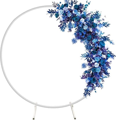 Ronde Ballonnenboog Set voor Bruiloften, Feestdecoratie en Evenementen (1.8m, Buckle Style/White)