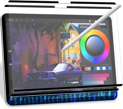Dailygoods- Magneetfolie 2 Stuks - Papieren Beschermfolie - Afneembaar/Herbruikbaar - Matte Displayfolie - Geschikt voor iPad 10e/11e Generatie - Authentiek Schrijfgevoel - Schrijffolie