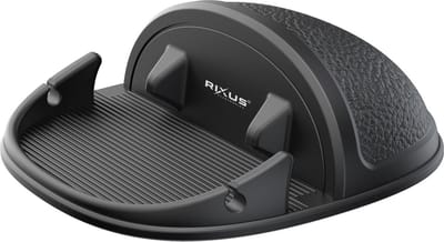 Rixus - Siliconen Telefoonhouder - Zwart