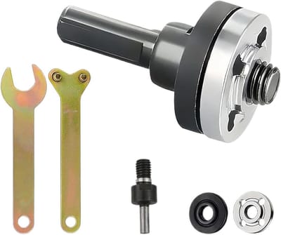 Slijp Opzetstuk Set - Boor Adapter - Gereedschap Aanpassen - Snelle Koppelingsmechanisme - 5 x 3 x 2 cm - Grijs