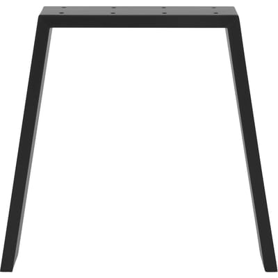 Set van 2 tafellopers Bankrunners Loft 44x42 cm zwart profiel 8x2 cm staal U-vorm ML-Design
