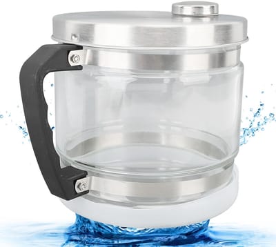 Golden crown - Waterglazen Karaf - 1 Gallon / 4L - Multifunctioneel Ontwerp - Glazen Pot - Vervangende Gedistilleerde Verzamelfles - Geschikt voor Thuis