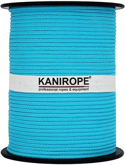 PP Touw - Polypropyleen Koord - Bevestigen & Zekeren - 16-voudig Gevlochten - 5mm 100m - Turquoise