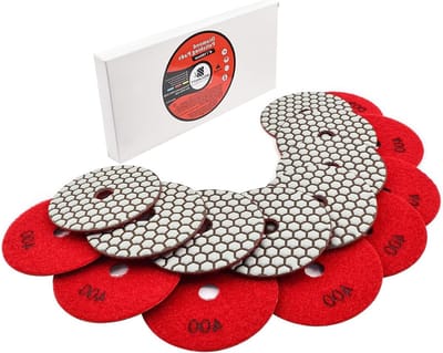 Diamant Polijstpads - Schuurpads Polijsten - Steen Bewerken - Droog Polijsten - 4 inch 8 stuks - Niet gespecificeerd